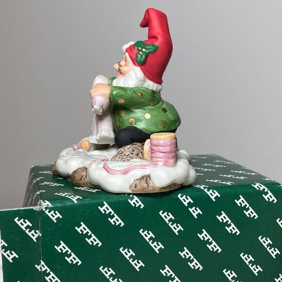 Fitz Floyd Holiday Hamlet Doll Maker Enchanted Forest 19/733 Making the Dress - Picture 3 of 6